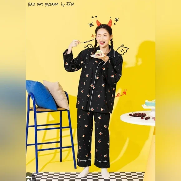 BTS Jin Bad Day Pajama Set Artist Collection Pants Top